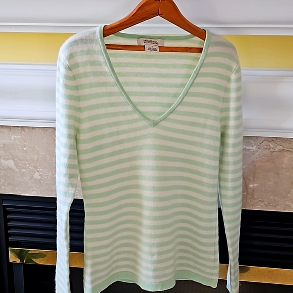 Michael Kors Cashmere V-Neck Sweater Size Small - Picture 1 of 8